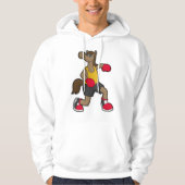 ボクサーとしてボクシング手袋を付けた馬 パーカ (正面)