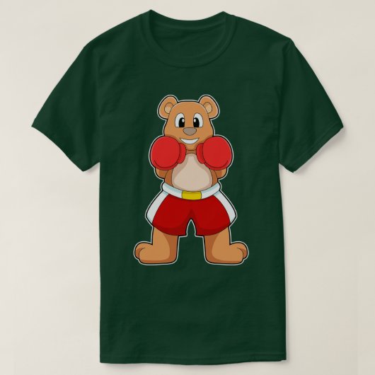 ボクサーとしてボクシング手袋2 Tシャツ (デザイン正面)