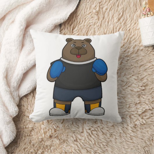 ボクサーとしてボクシング手袋 クッション (ブランケット)