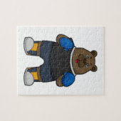 ボクサーとしてボクシング手袋 ジグソーパズル (横)