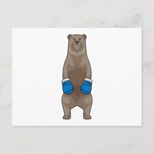 ボクサーとしてボクシング手袋 ポストカード (正面)