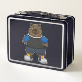 ボクサーとしてボクシング手袋 メタルランチボックス (裏面)