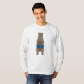 ボクサーとしてボクシング手袋 Tシャツ (正面フル)