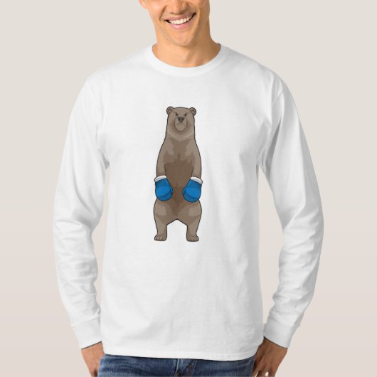 ボクサーとしてボクシング手袋 Tシャツ (正面)