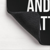 ボクサーとタトゥーのドイツ人ボクサーの飼い主の犬はフーをインキング マウスパッド (コーナー)