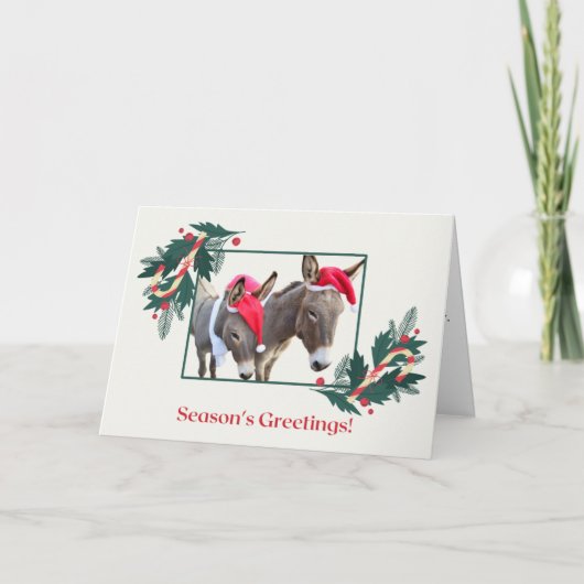 ボクサーとベンジャミンから、楽しいホリデーシーズンを! シーズンカード (正面)