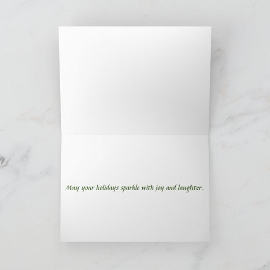 ボクサーとベンジャミンがあなたに楽しいホリデーシーズンを願っています！ シーズンカード (内部)