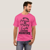 ボクサーなしでは幸せな生活を送れない Tシャツ (正面フル)