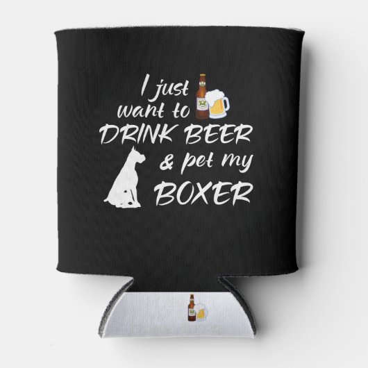 ボクサーにビールとペットを飲みたい 缶クーラー (正面)