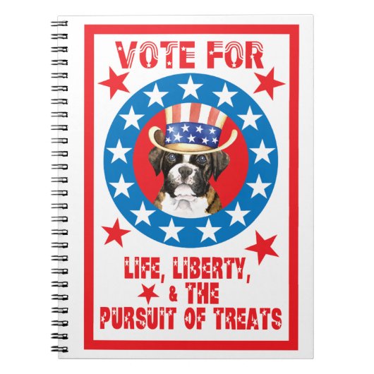 ボクサーに投票 ノートブック (正面)