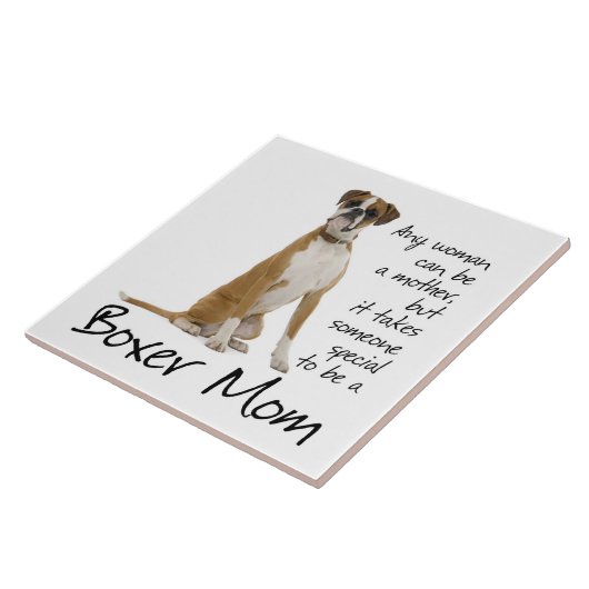 ボクサーのお母さんのセラミックタイル タイル (側面)