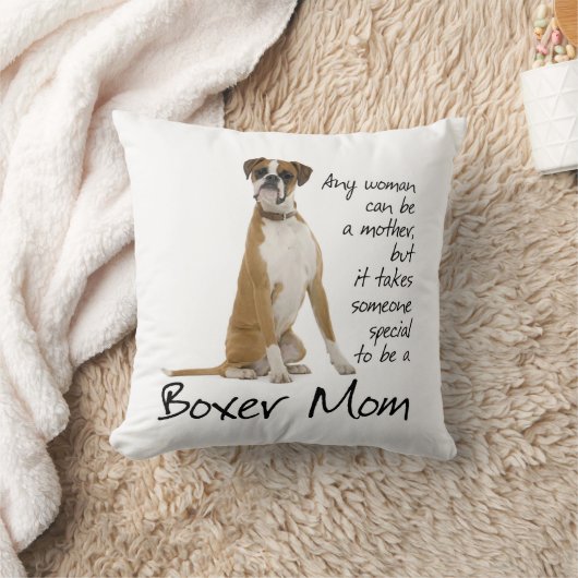 ボクサーのお母さんの枕 クッション (ブランケット)
