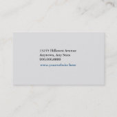 ボクサーのオレンジ色 名刺 (裏面)