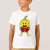 ボクサーのコショウにボクシング手袋 Tシャツ (正面)