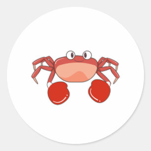 ボクサーのタコにボクシング手袋 ラウンドシール