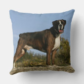 ボクサーのドッグショーのスタンス クッション (裏面)