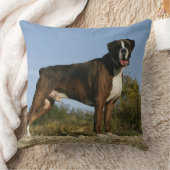 ボクサーのドッグショーのスタンス クッション (ブランケット)