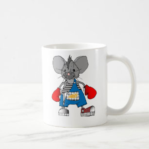 ボクサーのネズミのマイクのマウスのマグ コーヒーマグカップ