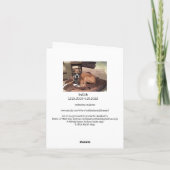 ボクサーのバッチを記念した水彩画 サンキューカード (裏面)