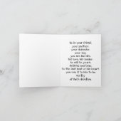 ボクサーのバッチを記念した水彩画 サンキューカード (内部)