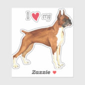 ボクサーのビニールシールが大好き シール (シート)