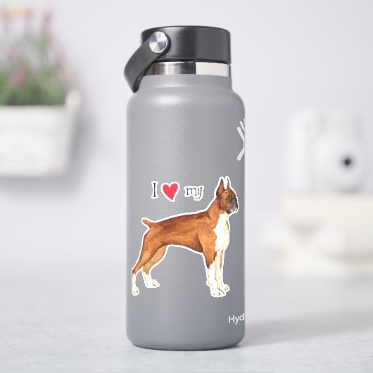 ボクサーのビニールシールが大好き シール (HydroFlask)