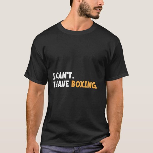 ボクサーのボクサーがボクシングできない Tシャツ (正面)
