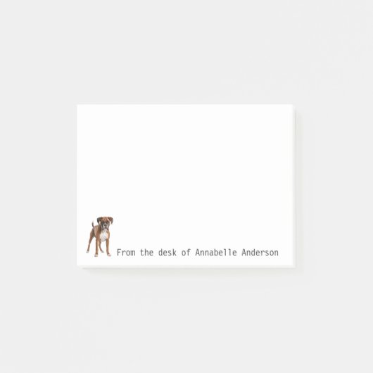 ボクサーの個人設定 ポストイット (正面)