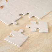 ボクサーの子犬のアイボリークリームの背景。 ジグソーパズル (側面)