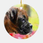 ボクサーの子犬のオーナメント セラミックオーナメント (裏面)