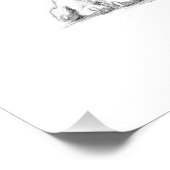 ボクサーの子犬のスケッチ ポスター (コーナー)