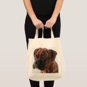 ボクサーの子犬のトートバック トートバッグ (正面(商品))