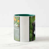 ボクサーの子犬のマグ ツートーンマグカップ (中央)