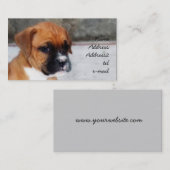 ボクサーの子犬の名刺 名刺 (正面/裏面)