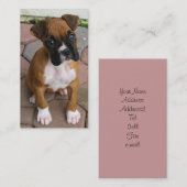 ボクサーの子犬の名刺 名刺 (正面/裏面)