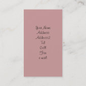 ボクサーの子犬の名刺 名刺 (裏面)