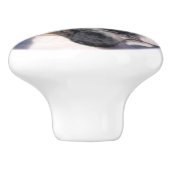 ボクサーの子犬の引出しのノブ セラミックノブ (側面)