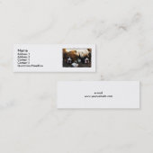 ボクサーの子犬の細い名刺 スキニー名刺 (正面/裏面)