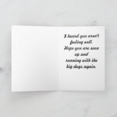 、ボクサーの子犬よく得て下さい カード (内部)