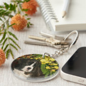 ボクサーの子犬 キーホルダー (正面右)