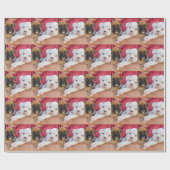 ボクサーの子犬 ラッピングペーパー (フラット)