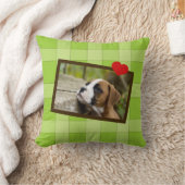 ボクサーの小犬のカスタマイズ可能な枕 クッション (ブランケット)