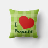 ボクサーの小犬のカスタマイズ可能な枕 クッション (裏面)