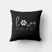 ボクサーの愛犬家 クッション (裏面)