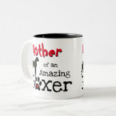 ボクサーの愛犬-驚くべきボクサーの犬 ツートーンマグカップ (正面左)