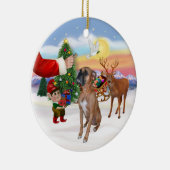 ボクサーの治療 セラミックオーナメント (右)