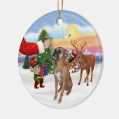 ボクサーの治療 セラミックオーナメント (左)