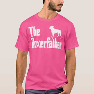 ボクサーの父ボクおもしろいサーの犬のパパシャツの男のプレゼント Tシャツ