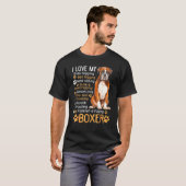 ボクサーの犬が大好き Tシャツ (正面フル)