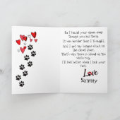 ボクサーの犬札でお父さんに幸せ» カード (内部)